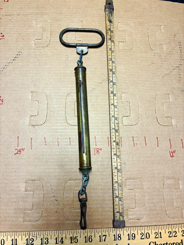 Vintage brass hanging spring - vintage,