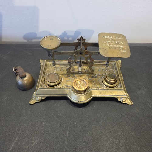 Vintage antique brass - brass, postal